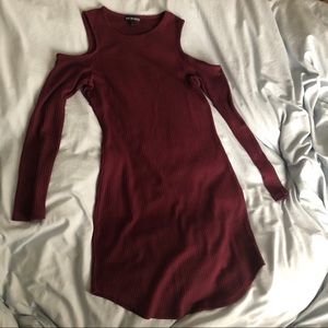 Dress off shoulder long sleeve